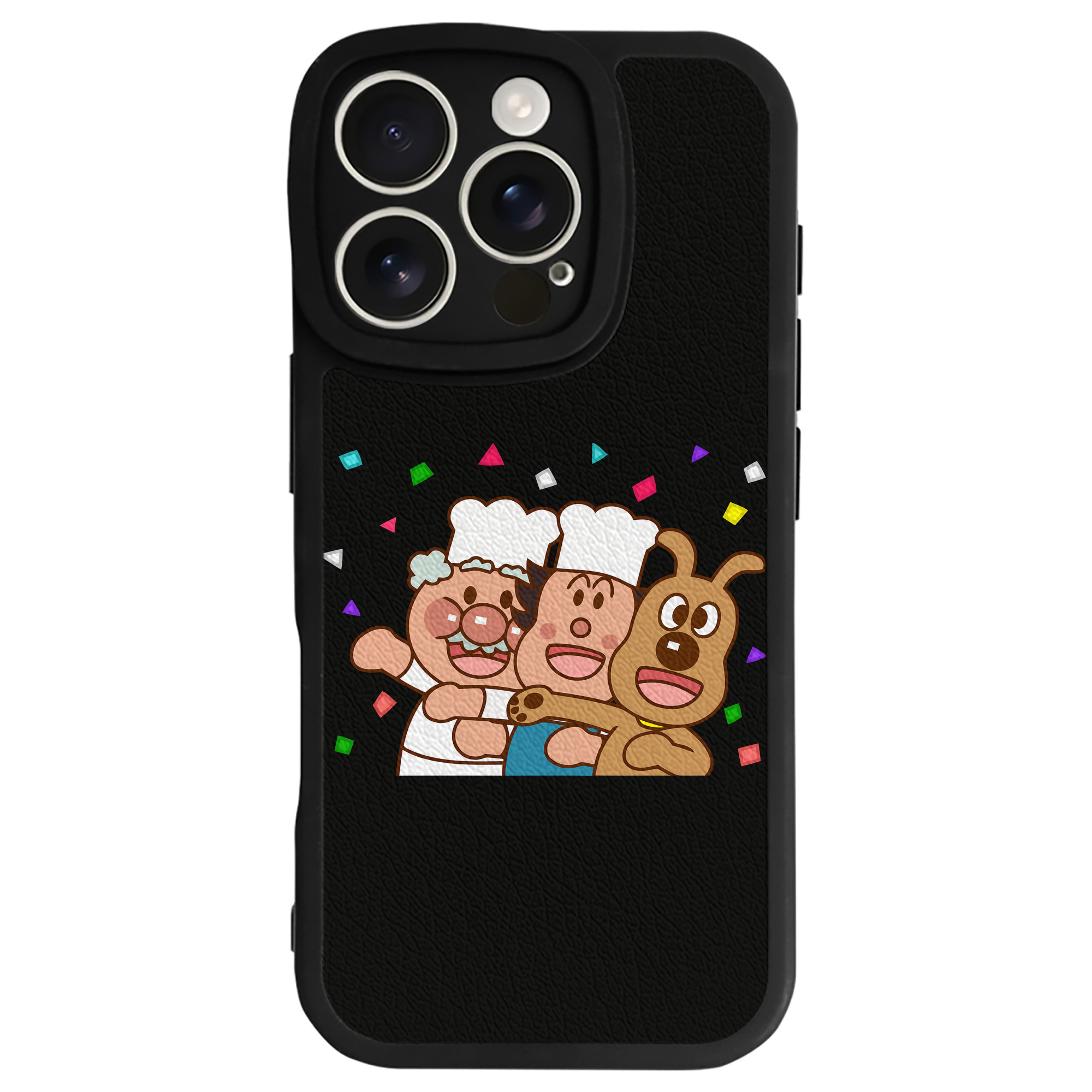 （画像用） アンパンマン Anpanman 【iPhone 16シリーズ対応】シリコンスマホケース（レザー調） 材質：シリコン
